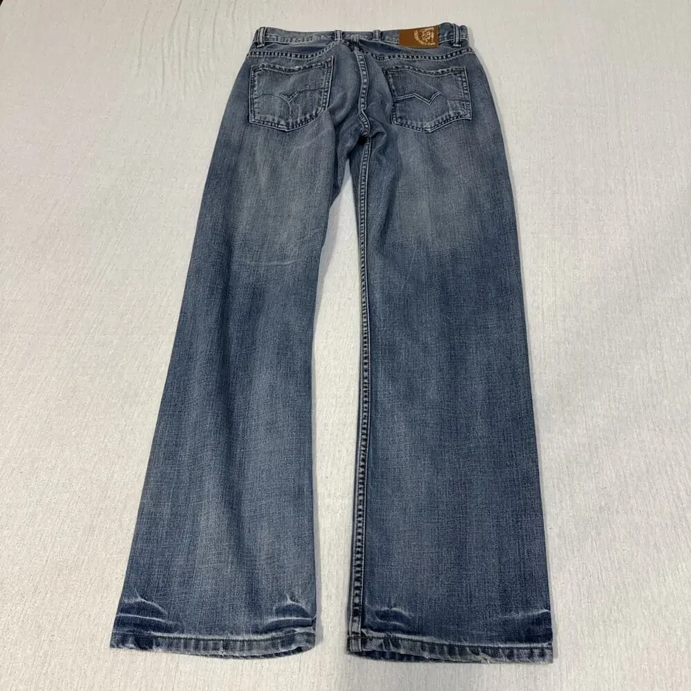 Diesel Straight Mens 32x32 Blue Jeans Wash Cowboy Western Nice Fade EUC